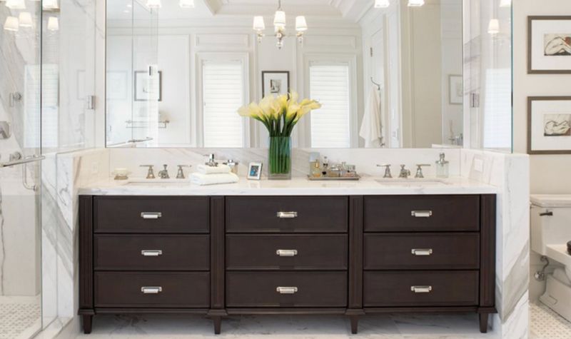 Add A Large Mirror - Bathroom Vanity ideas