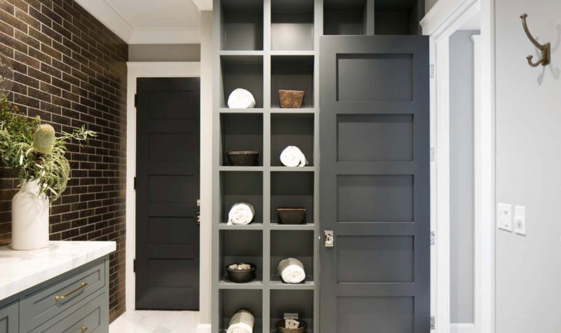 Built-in Bathroom Storage Design - Bathroom Renovation Trends