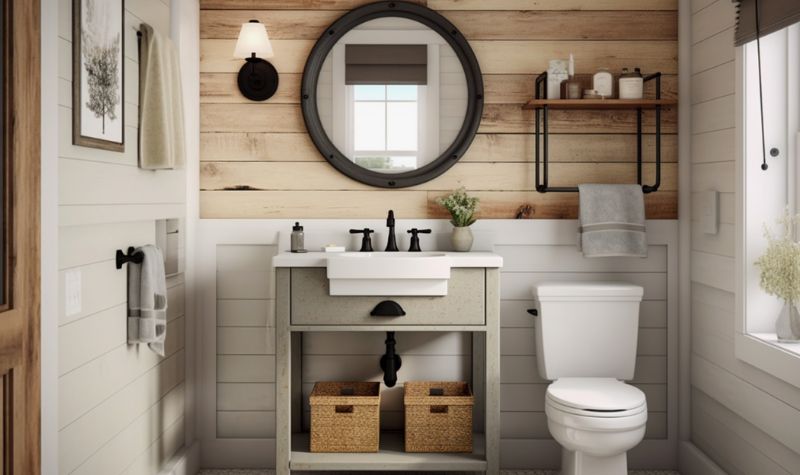 Farmhouse Style Bathroom Vanity - Bathroom Vanity design