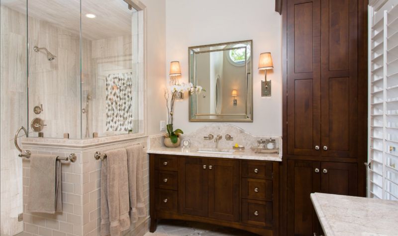Half Glass Wall Shower - Bathroom Renovation Ideas
