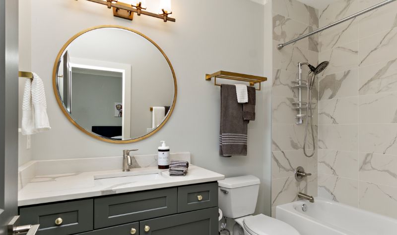 Incorporate Metal Finishes - Bathroom Remodeling Ideas