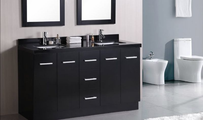 Modern Black Vanity Design - Bathroom Vanity ideas