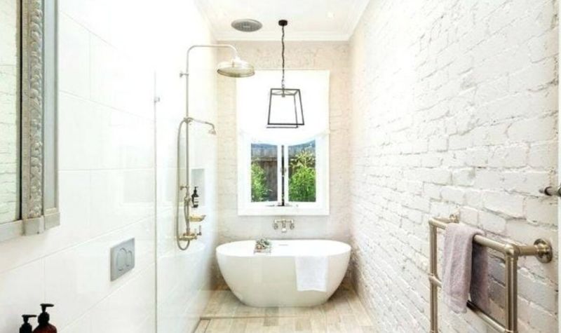 Narrow Bathroom Design - Bathroom Renovation Trends
