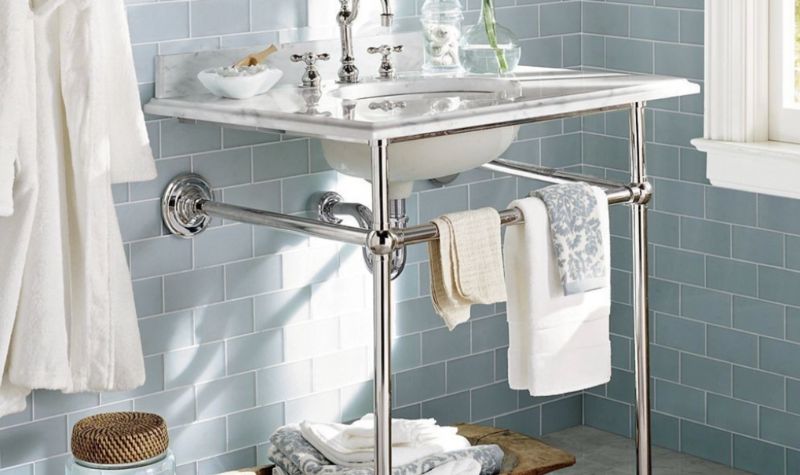 Open Console Sink - Bathroom Vanity idea