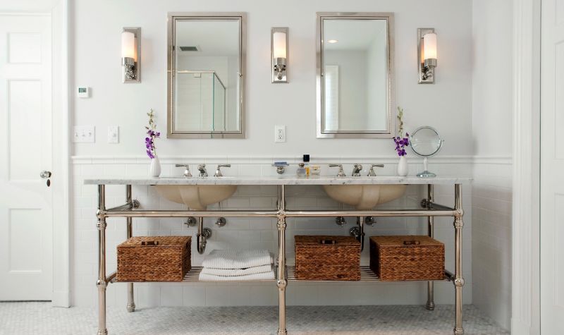 Open Double Vanities - Bathroom Vanity deocr