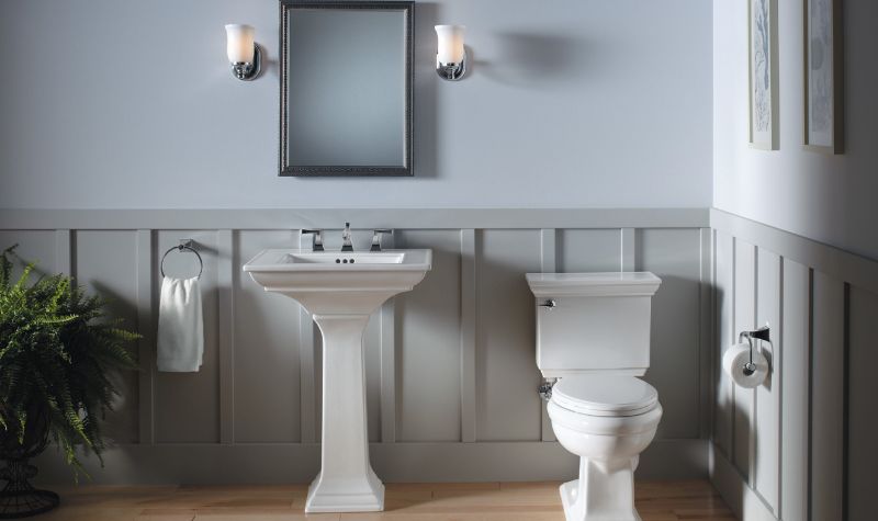 Place A Unique Pedestal Sink - Trendy Bathroom Designs