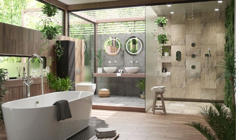 Place Some Greenery - Bathroom Renovation Trends
