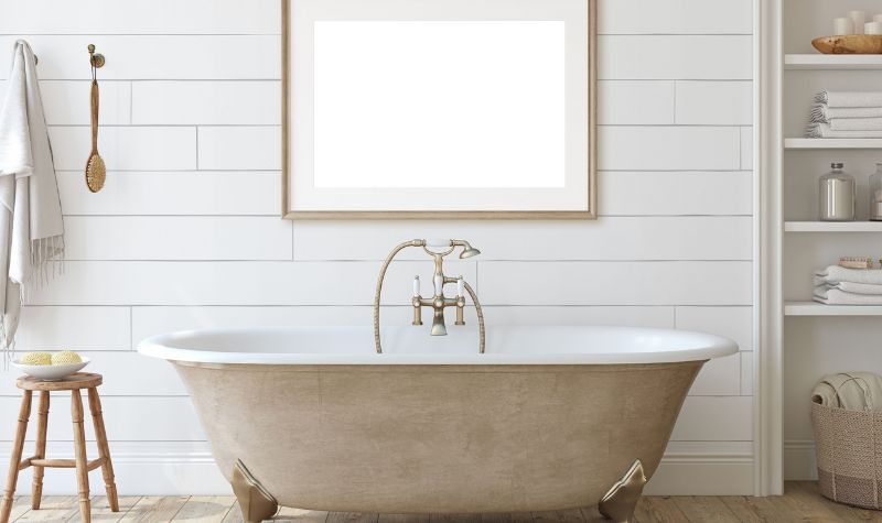 Shiplap Wall - Bathroom Renovations