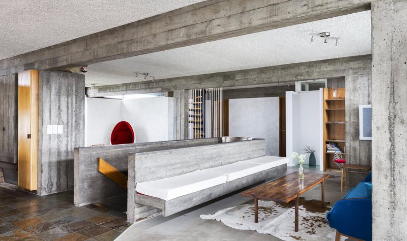 Brutalist Inspired Vintage Interior Design