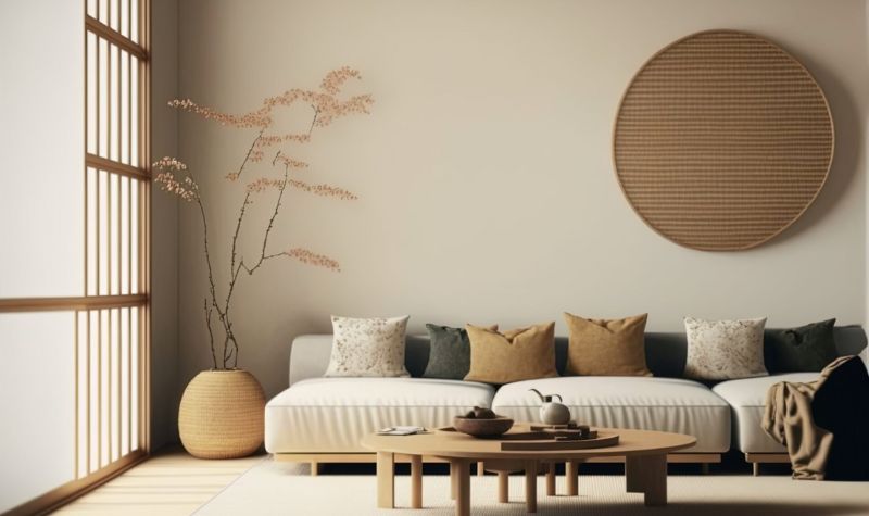 Calm Neutral Colors in Wabi Sabi Interior Design