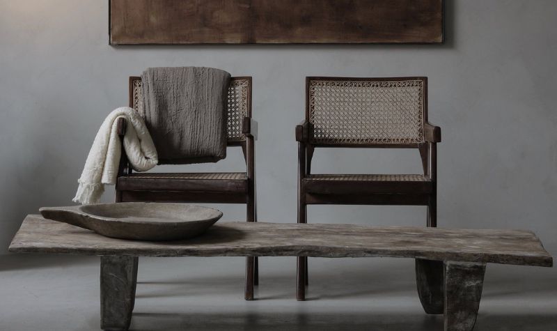 Furniture for Wabi Sabi interior