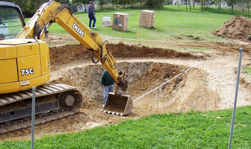 Pool Site Preparation